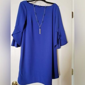 Royal Blue dress with matching necklace